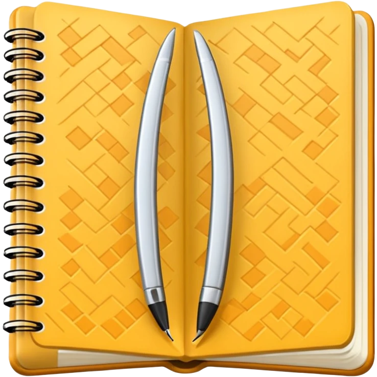 patterned notebook emoji