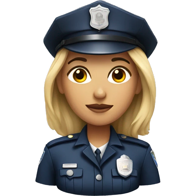 woman in police uniform emoji