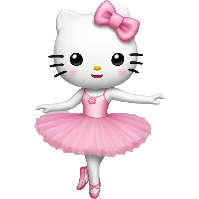 ballerina hello kitty emoji