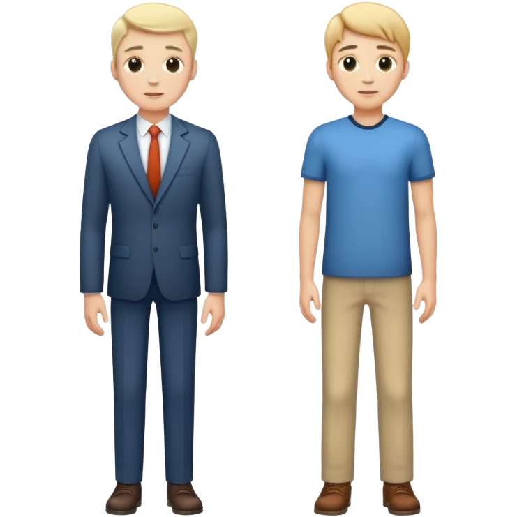It’s tall guy standing next to a short guy emoji