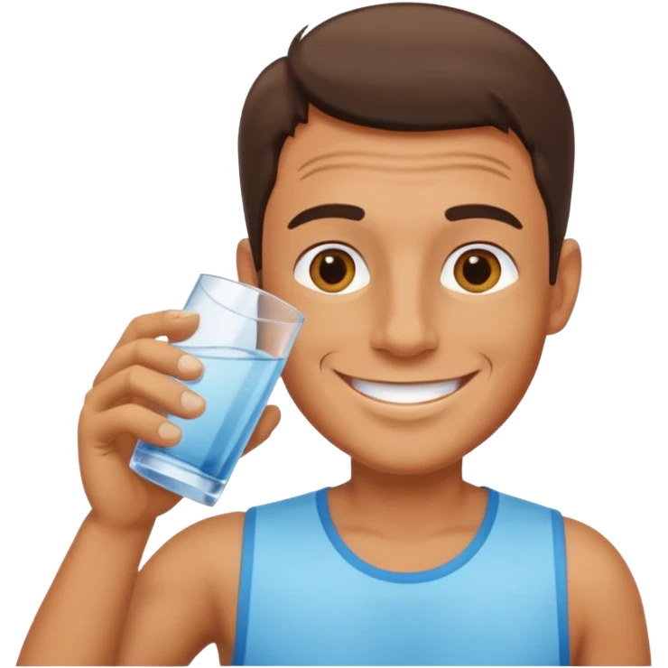 The drinking man emoji