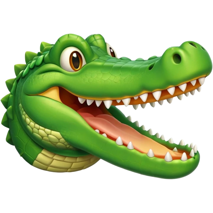 A laughing crocodile emoji emoji
