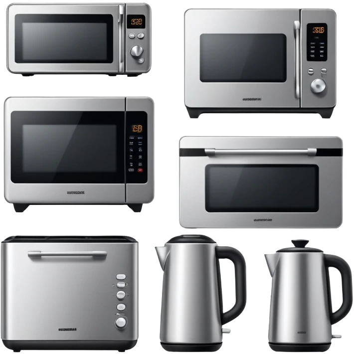 modern kitchen appliances set emoji