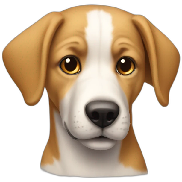 Chien sur un chat emoji