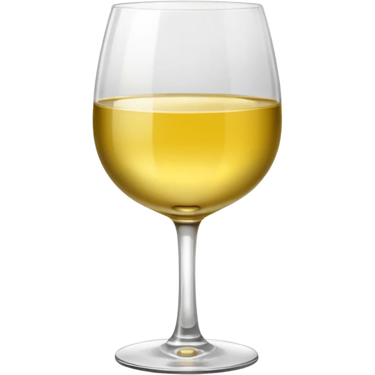 White wine in burgundy wide glass emoji