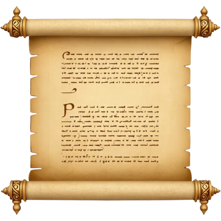 stylish papyrus scroll emoji