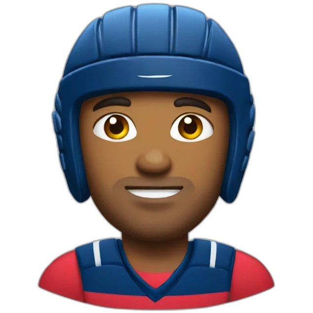 Rugbyman aveugle emoji