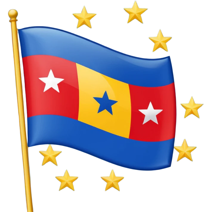 Create an emoji of independantists Guadeloupe flag emoji