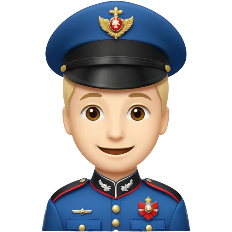 Un emoji di un carabiniere con il grado da carabiniere emoji