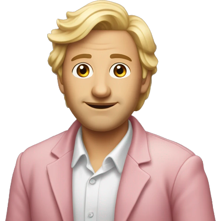 Много нежно-розовых сердечек emoji