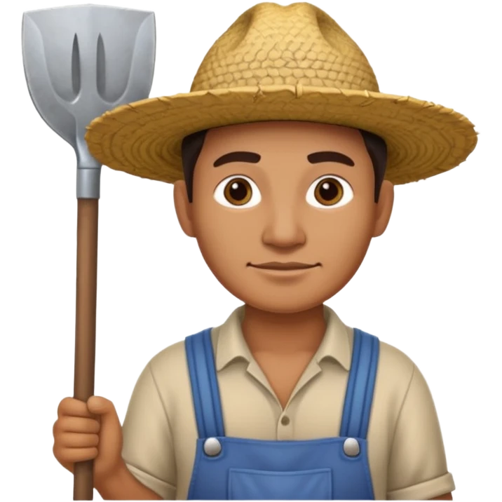 mayan farmer with spade emoji