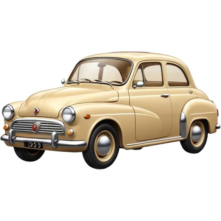Beige retro car emoji