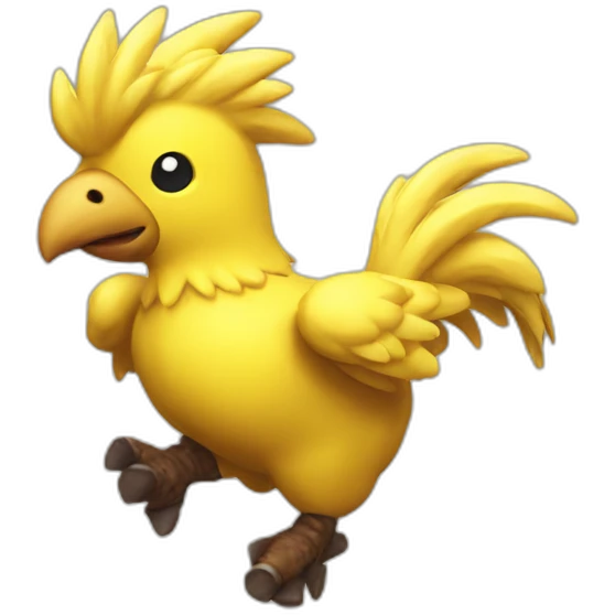 Chocobo racing emoji
