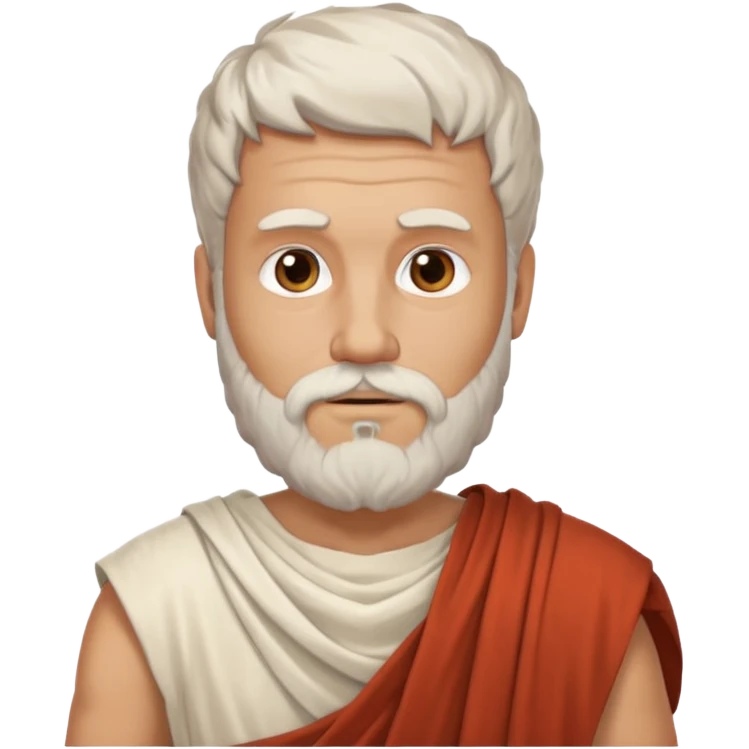white ancient greek man with beard emoji