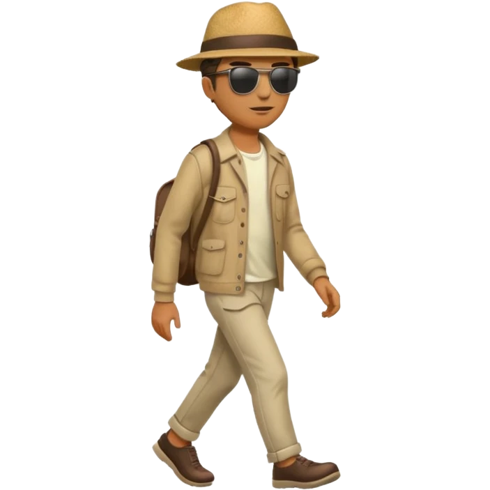 Man on the road  emoji