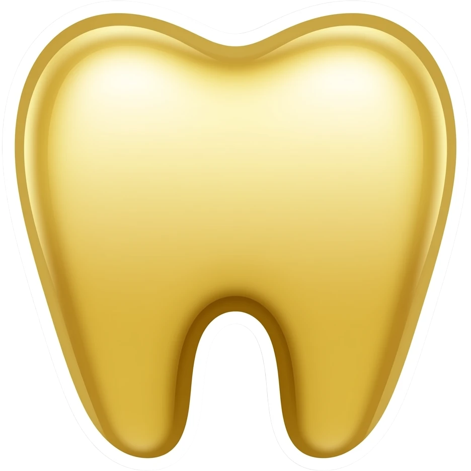 Stiker con dientes de oro emoji