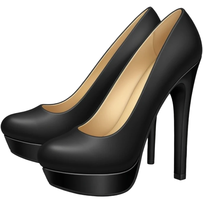 Black heel emoji
