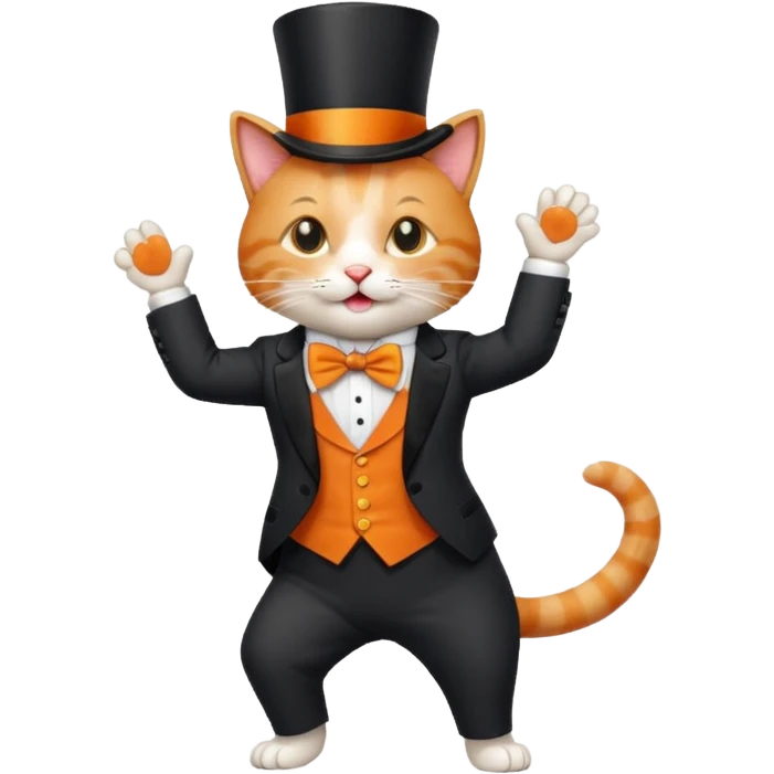 Dans eden kedi emoji