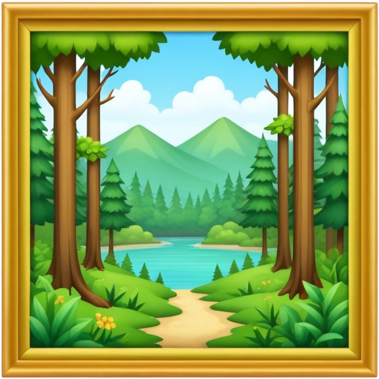 Summer in forest emoji