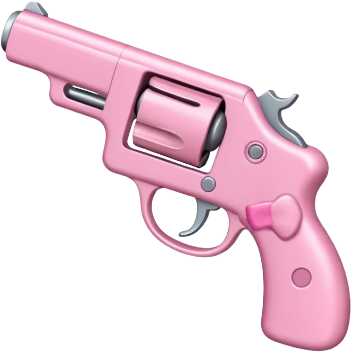 pink gun with pink bow on it  emoji