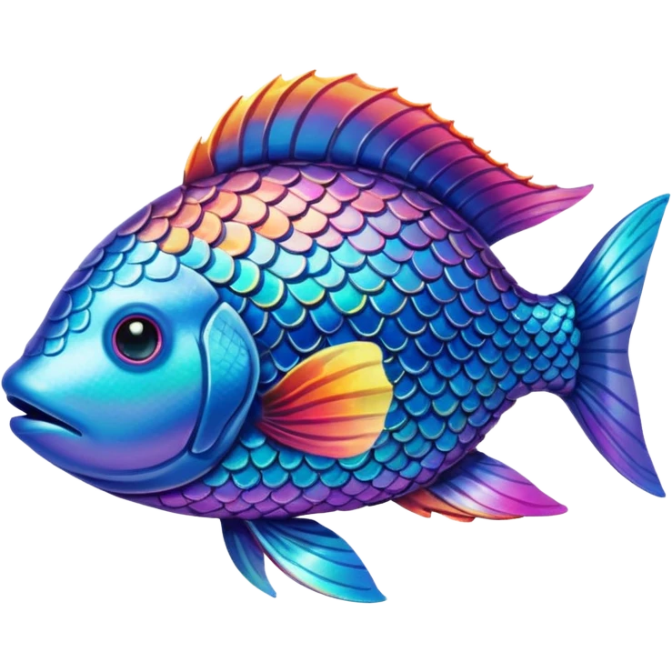 Rainbow fish emoji