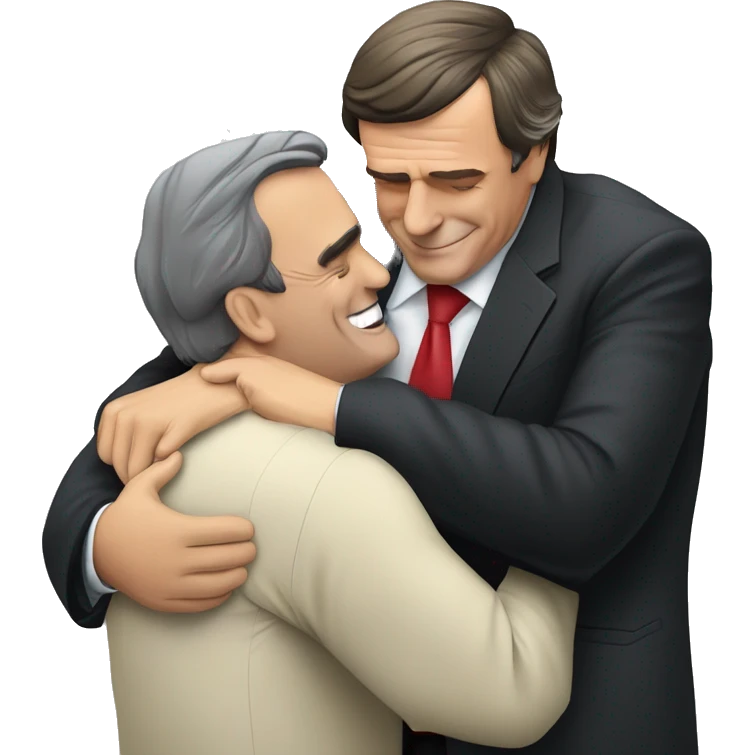 bolsonaro hugging Lula emoji