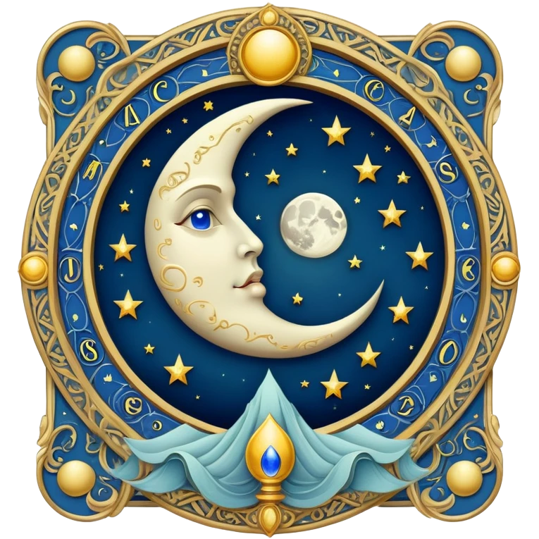 Moon tarot  emoji