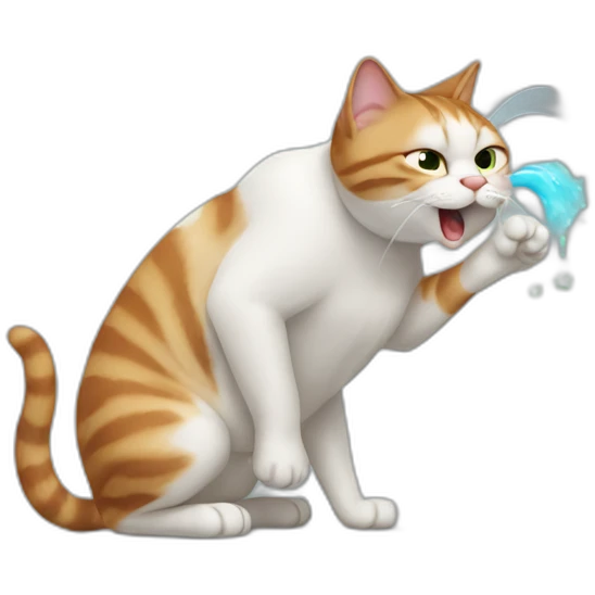 Cat farting the alphabet emoji