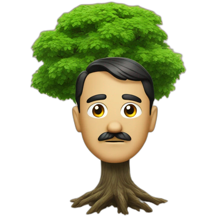 Hitler dans un arbre emoji