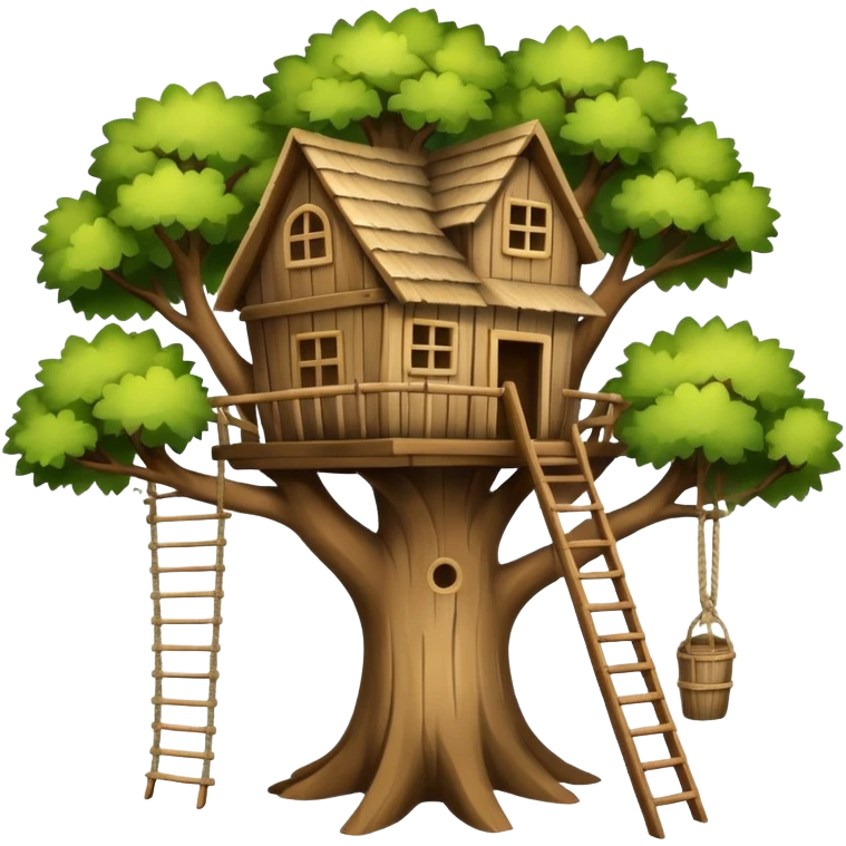 old tree house emoji