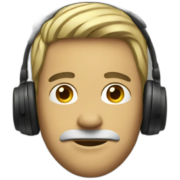 MAN WITH HEADPHONE emoji