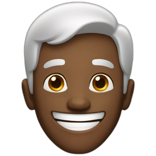 an extremely happy man emoji