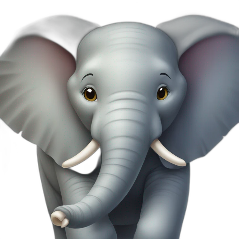 Éléphant and mous emoji