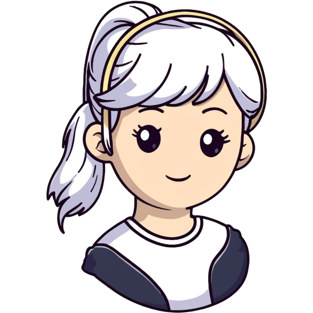 white powdered revolutionary war era wig with ponytail emoji