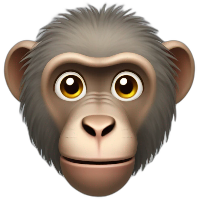 Baboon sweating emoji