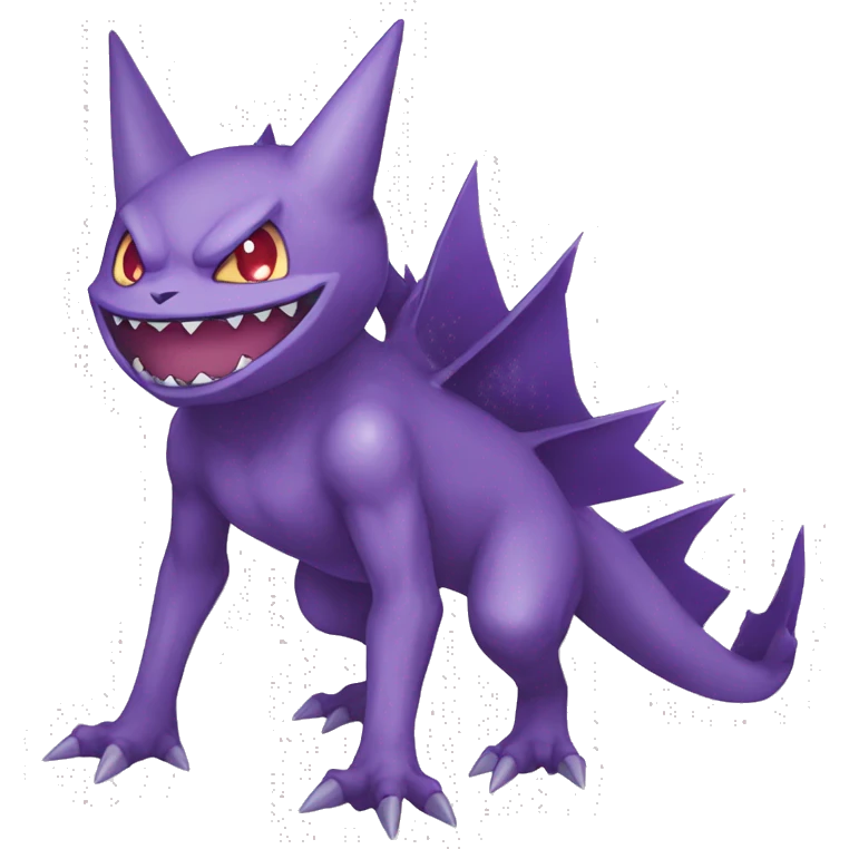  Gengar-Sableye-Genesect-Gliscor-Noibat-Fakemon Full body emoji