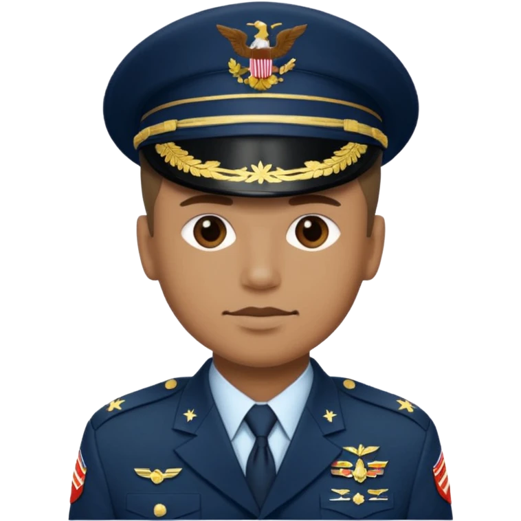 a man in US military uniform emoji