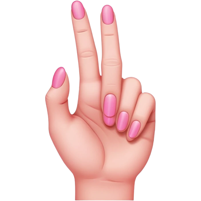 Pink middle finger  emoji