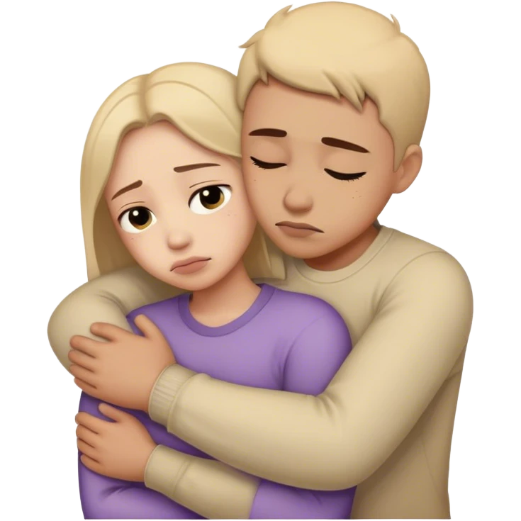 Sad hug emoji