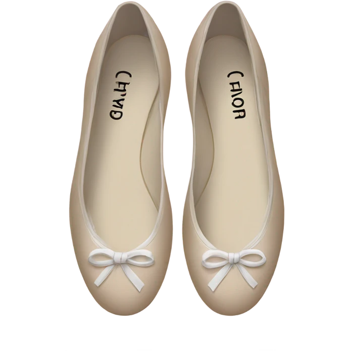 Chanel ballet flats emoji