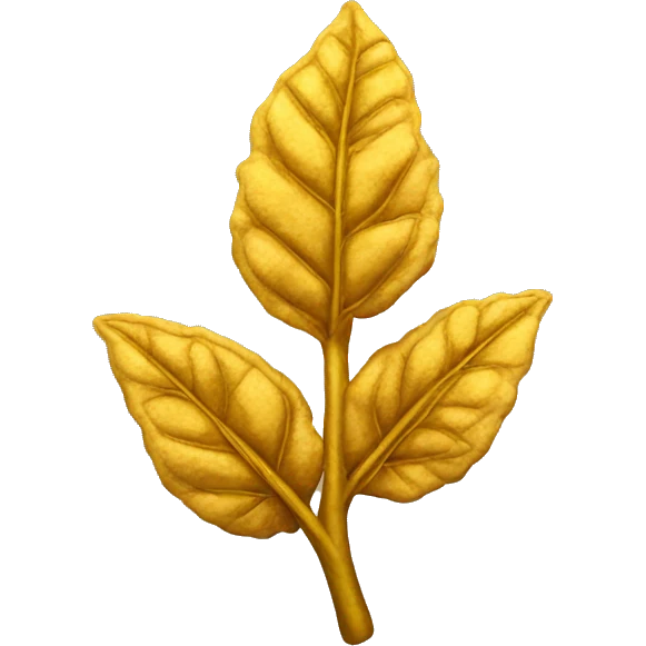 Golden tobacco plant emoji