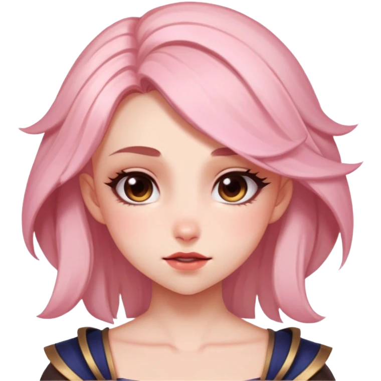 Lillia from league of legends,  embarrassed  emoji