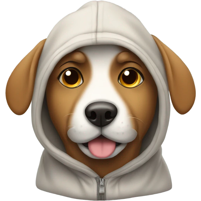 Dog in a hoodie emoji