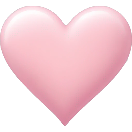 Pastel pink heart emoji