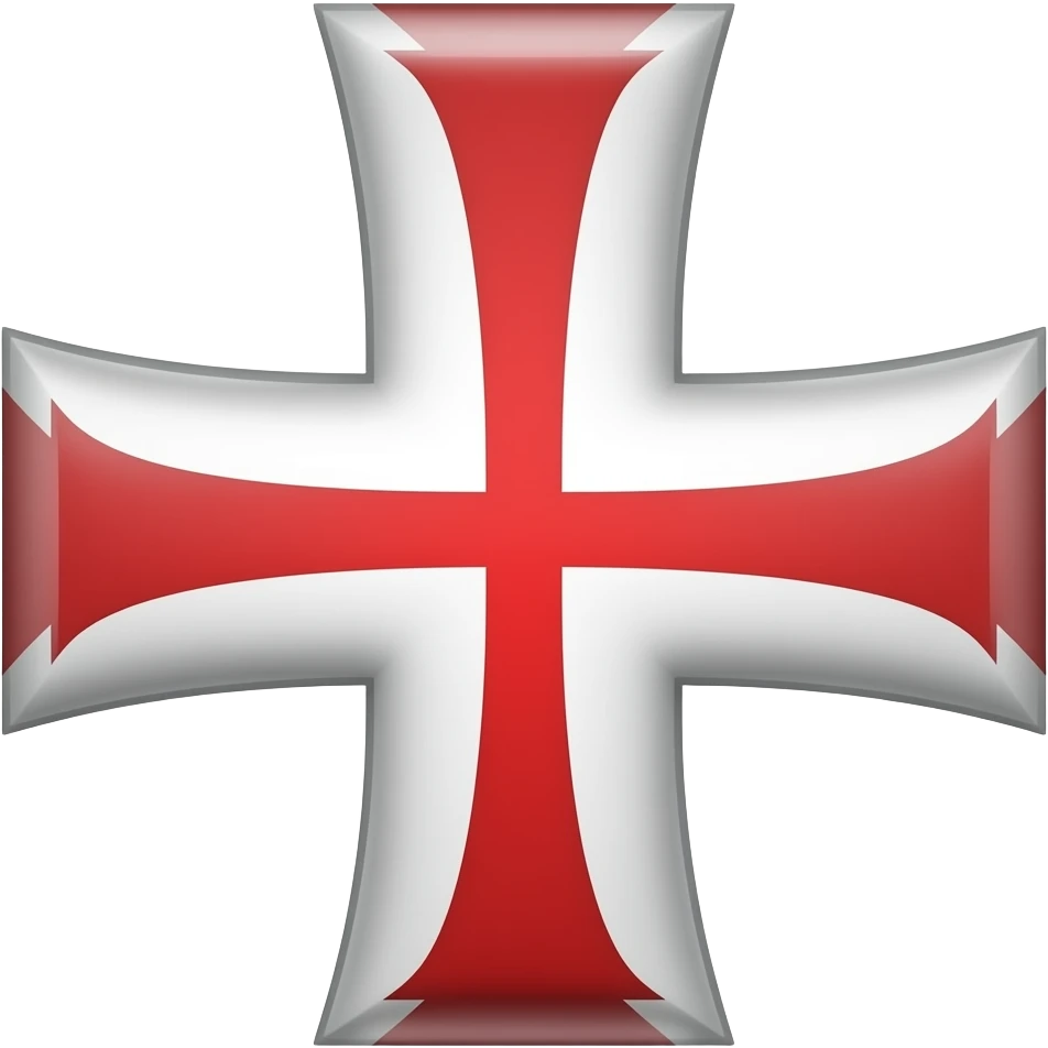 White templar cross emoji