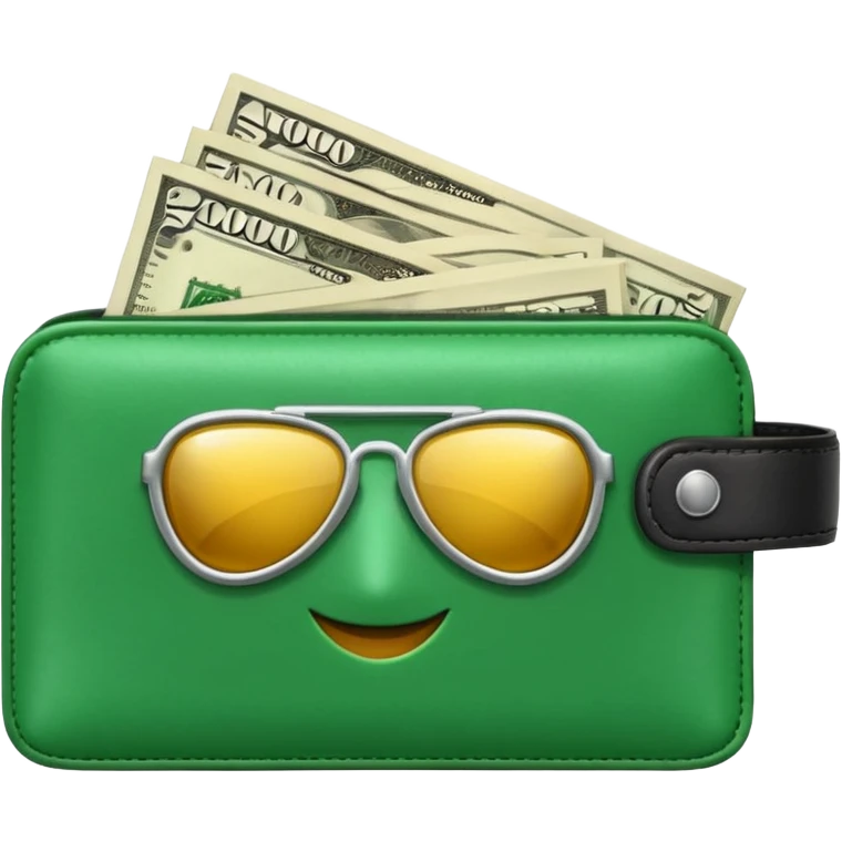 Aviator money emoji, wallet full of cash, casino vibe, premium 3D emoji style, clean, no background
 emoji