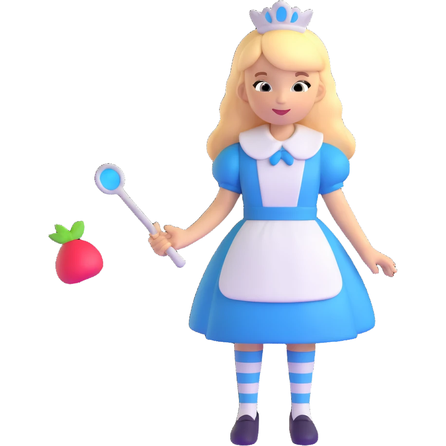 Alice from Alice in Wonderland emoji