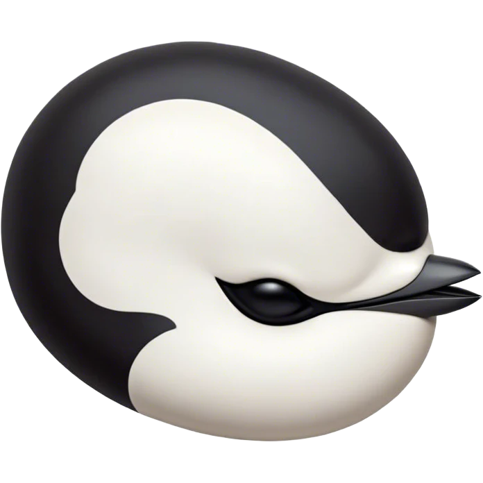 Meme-Worthy Cute Sleeping Magpie Portrait Emoji, Head resting peacefully with a contented smile, showcasing a sleek, elegant form with eyes gently closed in serene slumber and glossy, contrasting plumage, Simplified yet adorably endearing features, highly detailed, glowing with a soft, drowsy urban light, high shine, relaxed and utterly lovable, stylized with an air of playful laziness, soft glowing outline, capturing the essence of a sleeping magpie that feels destined to become the next viral icon of adorable rest! emoji