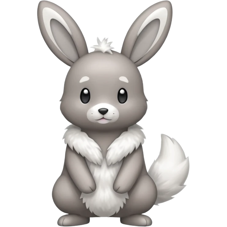 Minun-Bunnelby-fusion, full body emoji