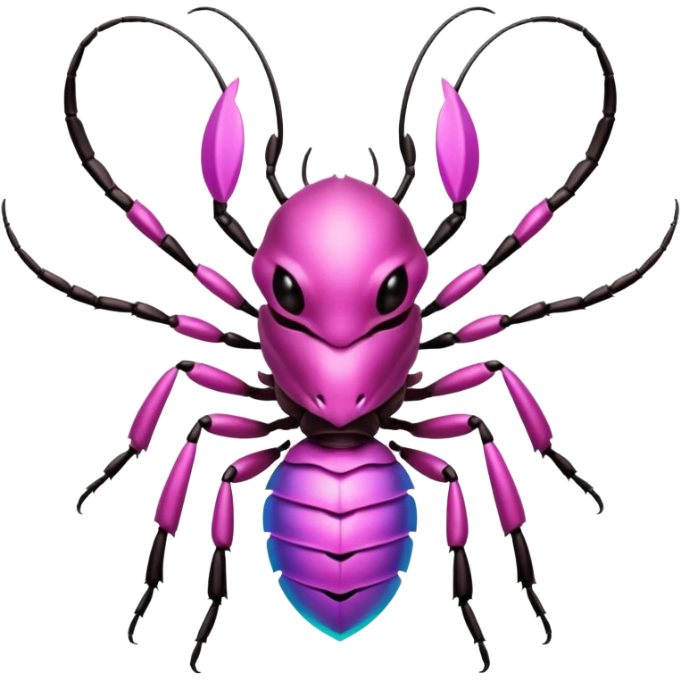 Pink Warrior Ant with armor emoji